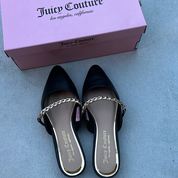 Juicy Couture black gold summer flat - Picture 3 of 4
